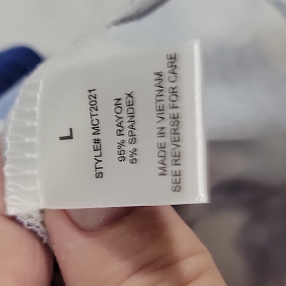 Blue Mood Tie-Dye Women's Top Size L - Picture 8 of 9